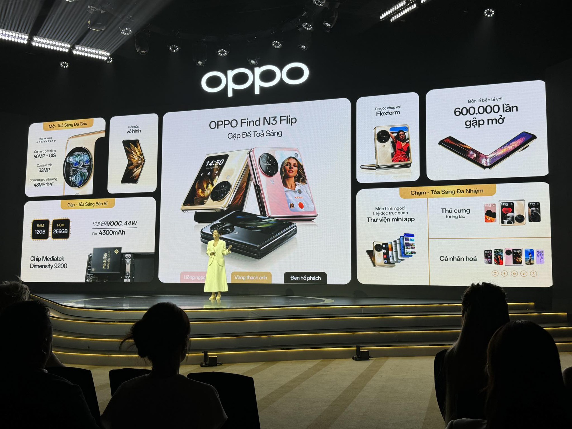OPPO Find N3 và N3 Flip ra mắt: Màn hình “tỷ lệ vàng”, nếp nhăn gần như biến mất, camera chất lượng cao, giá từ 22.99 triệu - Ảnh 14. OPPO Find N3 và N3 Flip ra mắt: Màn hình “tỷ lệ vàng”, nếp nhăn gần như biến mất, camera chất lượng cao, giá từ 22.99 triệu - Ảnh 14.