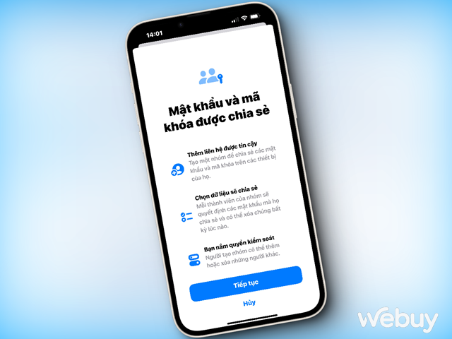 Với tính năng này trên iOS 17, việc chia sẻ mật khẩu trong gia đình đã trở nên đơn giản hơn