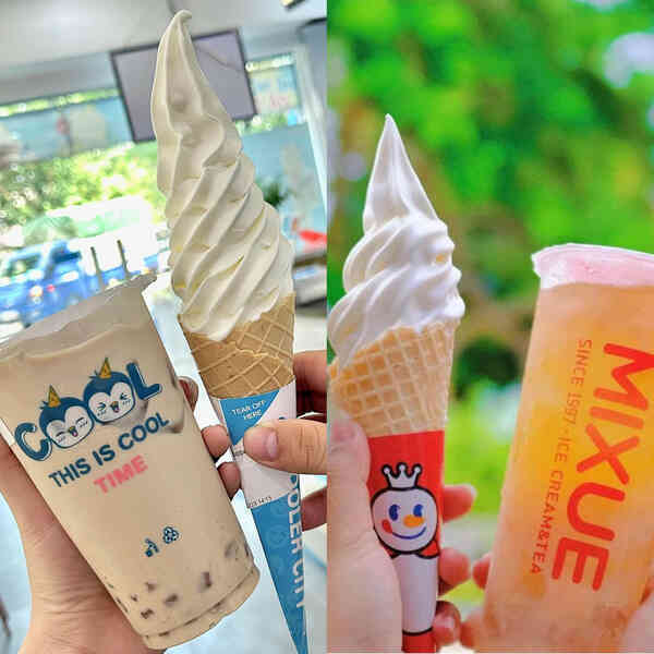 Giá rẻ - công thức bất bại của Mixue trở thành con dao 2 lưỡi: Nhan nhản thương hiệu tương tự, sẵn sàng hạ giá, đặt cửa hàng ngay bên cạnh - Ảnh 2. Giá rẻ - công thức bất bại của Mixue trở thành con dao 2 lưỡi: Nhan nhản thương hiệu tương tự, sẵn sàng hạ giá, đặt cửa hàng ngay bên cạnh - Ảnh 2.