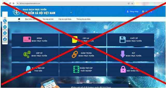 BHXH cảnh báo xuất hiện trang web tư vấn bảo hiểm xã hội giả mạo