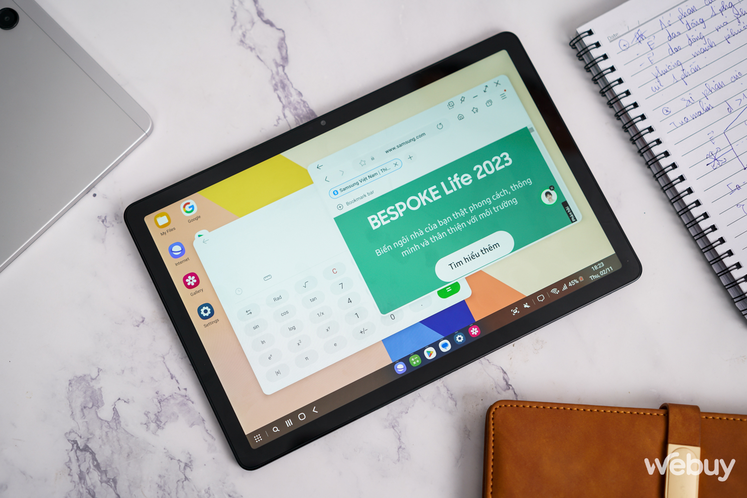 Trên tay Samsung Galaxy Tab A9 và A9+: Máy tính bảng tầm giá hợp lý dành cho học sinh, sinh viên - Ảnh 18. Trên tay Samsung Galaxy Tab A9 và A9+: Máy tính bảng tầm giá hợp lý dành cho học sinh, sinh viên - Ảnh 18.