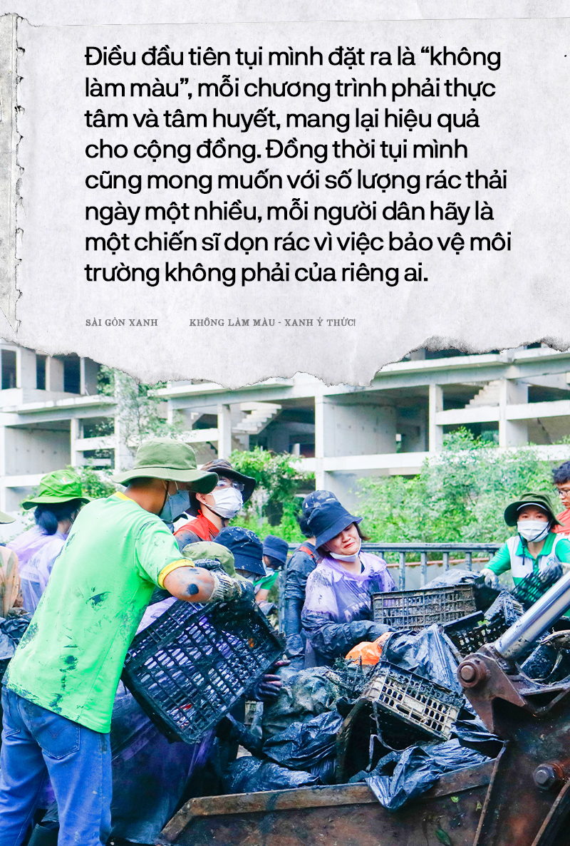 Trưởng nhóm Sài Gòn Xanh nói về hàng trăm tình nguyện viên ngâm mình dưới kênh đen: “Tụi mình không làm màu!” - Ảnh 6. Trưởng nhóm Sài Gòn Xanh nói về hàng trăm tình nguyện viên ngâm mình dưới kênh đen: “Tụi mình không làm màu!” - Ảnh 6.