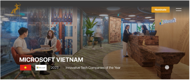 Microsoft Việt Nam: Một trong những doanh nghiệp công nghệ sáng tạo khu vực châu Á 2023