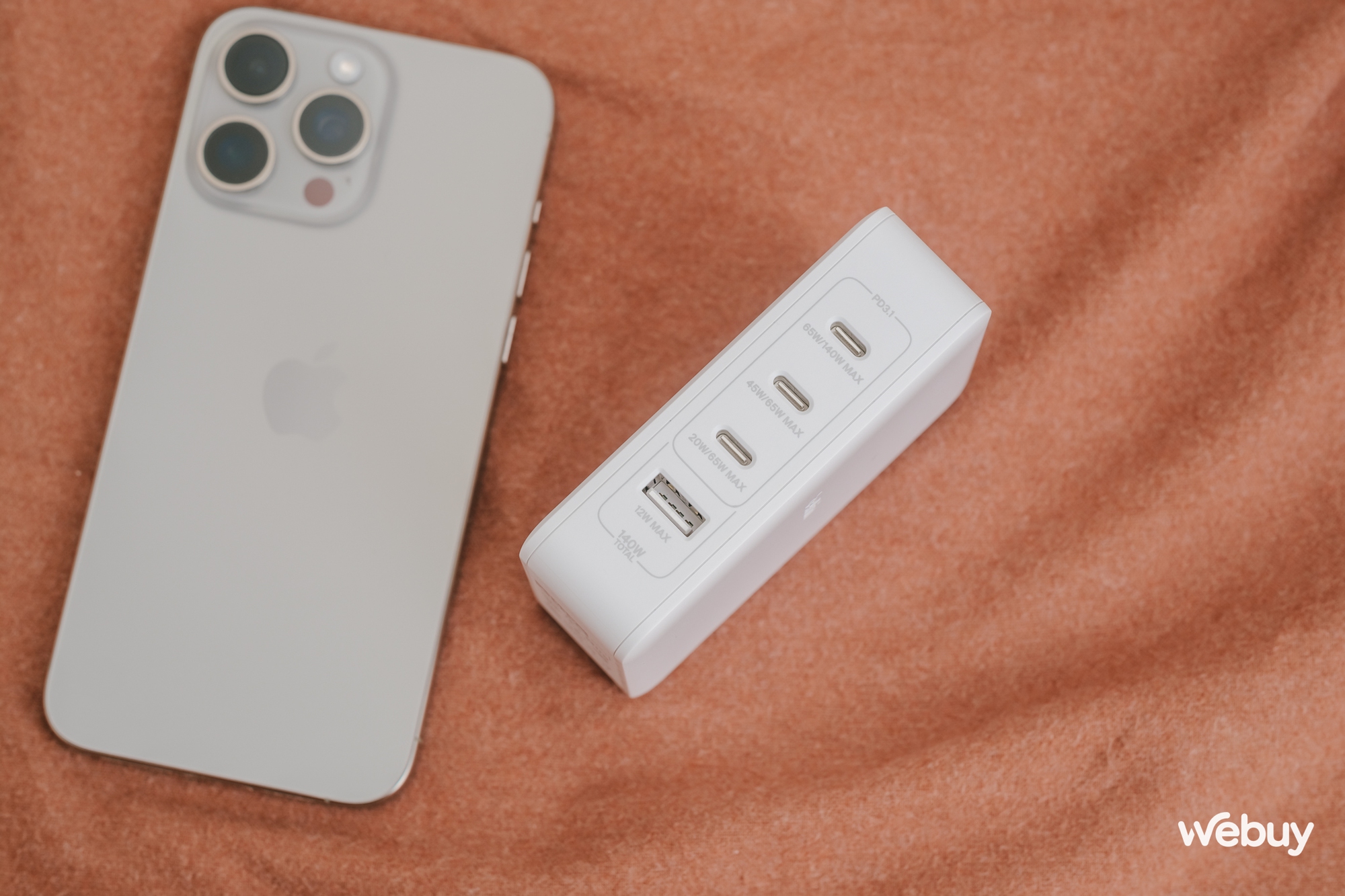 Củ sạc GaN 140W "cân" cả hệ sinh thái Apple: Thương hiệu Mỹ, 4 cổng cắm, giá 2,88 triệu đồng - Ảnh 11. Củ sạc GaN 140W "cân" cả hệ sinh thái Apple: Thương hiệu Mỹ, 4 cổng cắm, giá 2,88 triệu đồng - Ảnh 11.