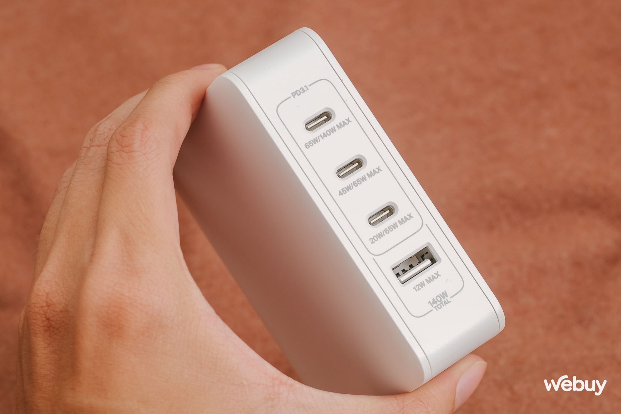 Củ sạc GaN 140W "cân" cả hệ sinh thái Apple: Thương hiệu Mỹ, 4 cổng cắm, giá 2,88 triệu đồng - Ảnh 6. Củ sạc GaN 140W "cân" cả hệ sinh thái Apple: Thương hiệu Mỹ, 4 cổng cắm, giá 2,88 triệu đồng - Ảnh 6.