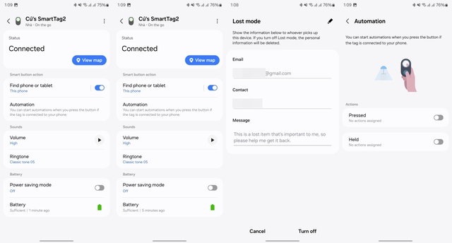 Dùng thử Galaxy SmartTag 2: Nhiều tính năng hay hơn AirTag của Apple nhưng vẫn có 2 điểm trừ này- Ảnh 7. Dùng thử Galaxy SmartTag 2: Nhiều tính năng hay hơn AirTag của Apple nhưng vẫn có 2 điểm trừ này- Ảnh 7.