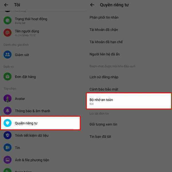 Cách tắt bộ nhớ an toàn trên Messenger để tránh phiền toái khi dùng thiết bị khác- Ảnh 2. Cách tắt bộ nhớ an toàn trên Messenger để tránh phiền toái khi dùng thiết bị khác- Ảnh 2.