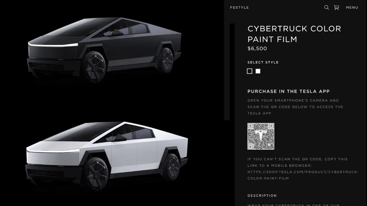 Muốn một màu sơn mới cho chiếc bán tải Tesla Cybertruck, người dùng phải chi ra khoản tiền lên tới 6.500 USD- Ảnh 2. Muốn một màu sơn mới cho chiếc bán tải Tesla Cybertruck, người dùng phải chi ra khoản tiền lên tới 6.500 USD- Ảnh 2.