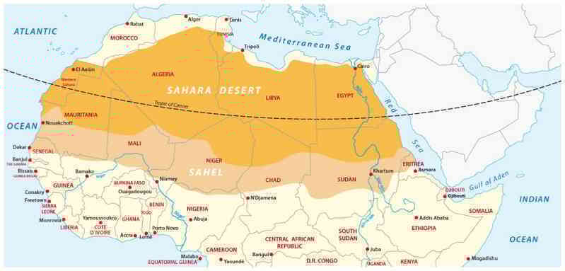 Điều gì sẽ xảy ra nếu chúng ta biến sa mạc Sahara trở thành một "quả pin" năng lượng Mặt Trời? - Ảnh 3. Điều gì sẽ xảy ra nếu chúng ta biến sa mạc Sahara trở thành một "quả pin" năng lượng Mặt Trời? - Ảnh 3.