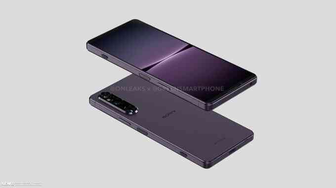 Loạt ảnh hoàn chỉnh Xperia 1 V, với thiết kế OmniBalance truyền thống và không có nhiều thay đổi so với Xperia 1 IV ra mắt năm ngoái (Ảnh: OnLeaks).