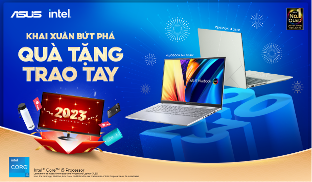 Tưng bừng khuyến mãi với 2023 phần quà giá trị từ ASUS
