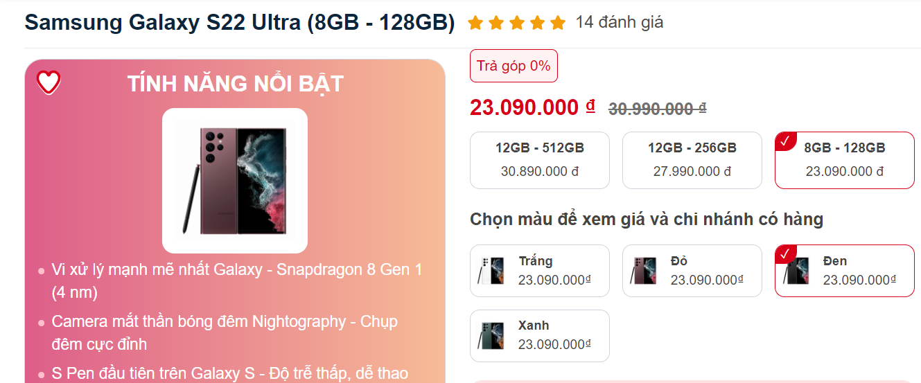 Đây là mức giá cực sốc của Galaxy S23 Ultra sau khi trừ khuyến mại: Chỉ cao hơn 1.5 triệu đồng so với S22 Ultra - Ảnh 2. Đây là mức giá cực sốc của Galaxy S23 Ultra sau khi trừ khuyến mại: Chỉ cao hơn 1.5 triệu đồng so với S22 Ultra - Ảnh 2.