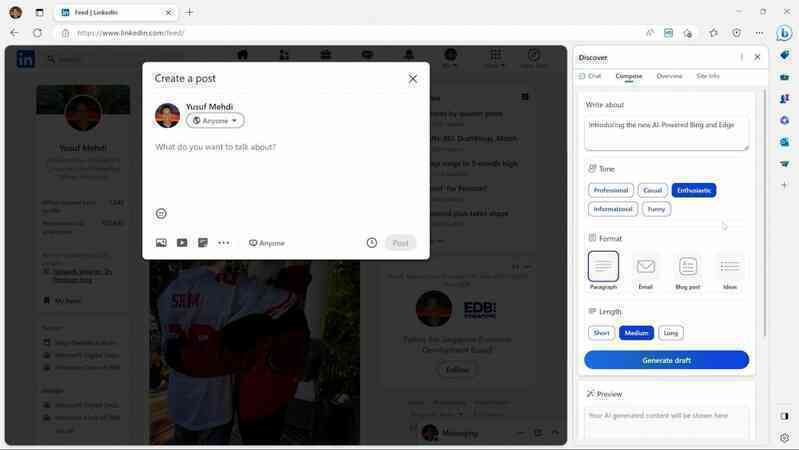 Tuyên bố "bắt đầu cuộc đua", Microsoft giới thiệu công cụ tìm kiếm Bing mới, tích hợp ChatGPT - Ảnh 6. Tuyên bố "bắt đầu cuộc đua", Microsoft giới thiệu công cụ tìm kiếm Bing mới, tích hợp ChatGPT - Ảnh 6.