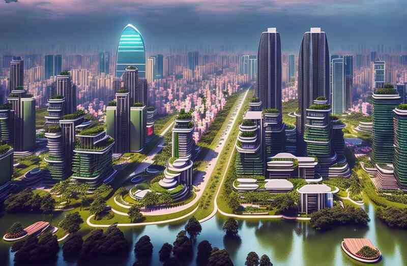 AI tưởng tượng Hà Nội sẽ ra sao vào năm 2100?