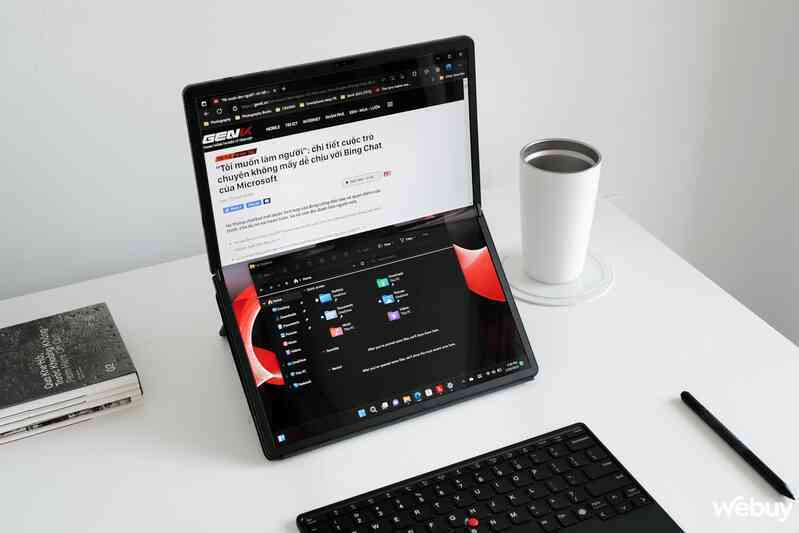 Cận cảnh Lenovo ThinkPad X1 Fold 16 Gen 1: Laptop doanh nhân 16 inch trong thân hình máy tính bảng - Ảnh 18. Cận cảnh Lenovo ThinkPad X1 Fold 16 Gen 1: Laptop doanh nhân 16 inch trong thân hình máy tính bảng - Ảnh 18.