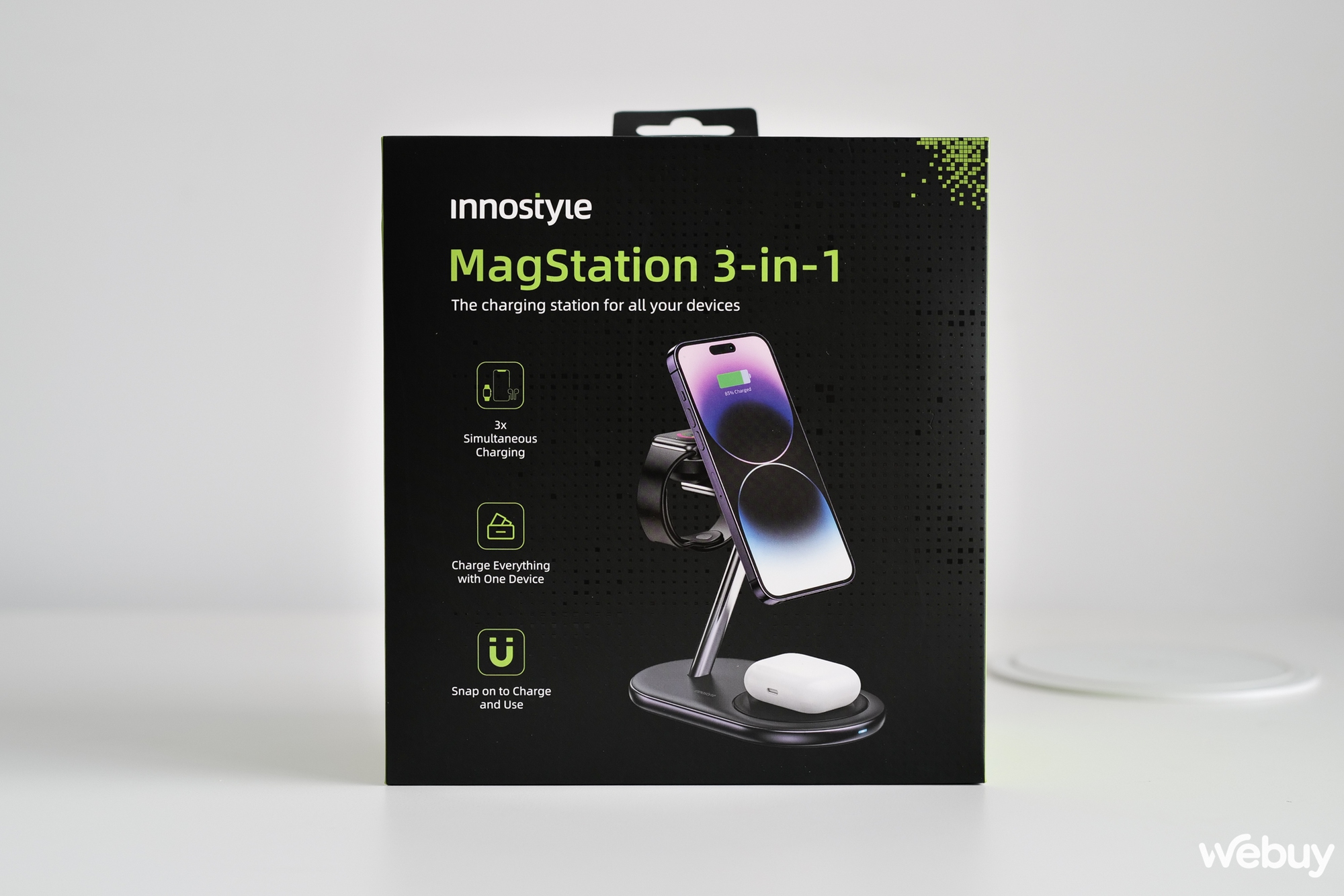 Giải pháp sạc MagSafe giá rẻ cho hội "cháy túi": InnoStyle 3 trong 1 giá chỉ 1,5 triệu đồng - Ảnh 1. Giải pháp sạc MagSafe giá rẻ cho hội "cháy túi": InnoStyle 3 trong 1 giá chỉ 1,5 triệu đồng - Ảnh 1.