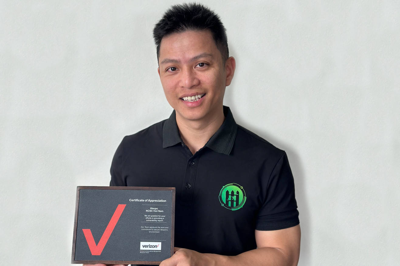 Chuyên gia bảo mật Ngô Minh Hiếu được nhà mạng Mỹ vinh danh