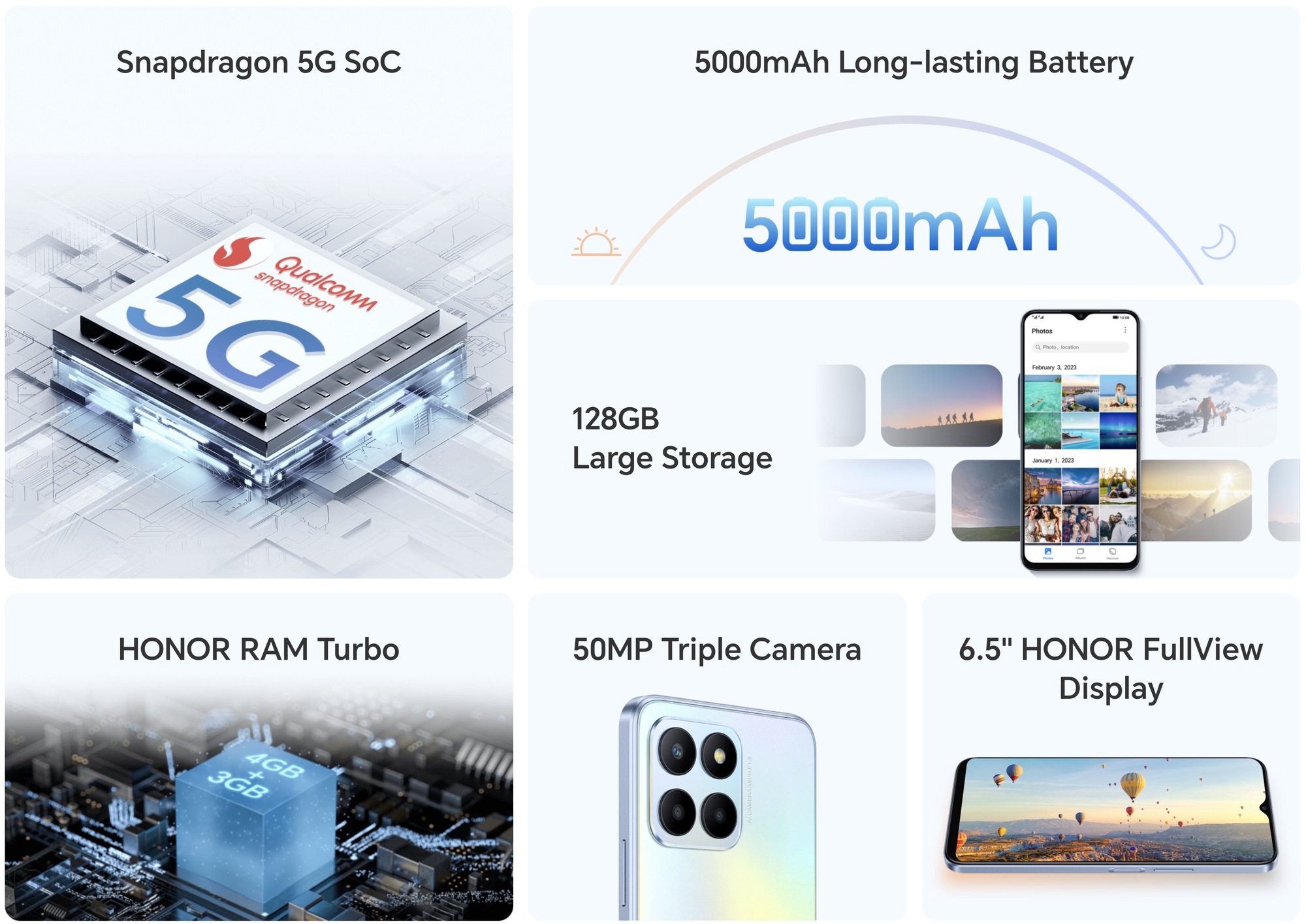 Honor ra mắt smartphone 5G giá rẻ, thiết kế đẹp, camera 50MP - Ảnh 2.