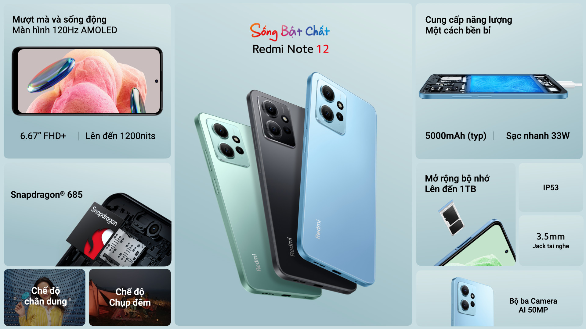 Ra mắt Redmi Note 12 series: Thiết kế trẻ trung, camera 50MP, sạc nhanh 67W, giá từ 4,9 triệu đồng - Ảnh 3. Ra mắt Redmi Note 12 series: Thiết kế trẻ trung, camera 50MP, sạc nhanh 67W, giá từ 4,9 triệu đồng - Ảnh 3.