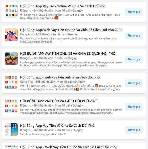 Facebook tràn lan hội nhóm hướng dẫn và chia sẻ cách... bùng app vay tiền