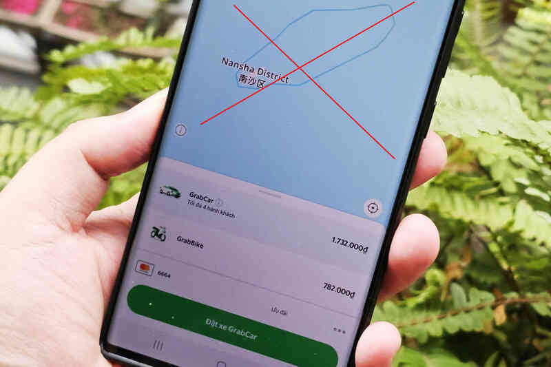 Grab đã sửa bản đồ vi phạm chủ quyền biển đảo Việt Nam