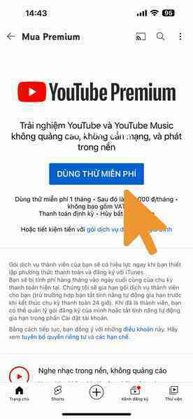Cách đăng ký dịch vụ xem YouTube Premium ở Việt Nam để có giá hời, được miễn phí dùng thử - Ảnh 4. Cách đăng ký dịch vụ xem YouTube Premium ở Việt Nam để có giá hời, được miễn phí dùng thử - Ảnh 4.