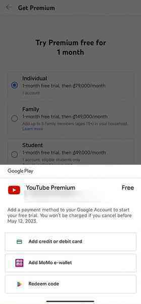 Cách đăng ký YouTube Premium tại Việt Nam để có giá hời, được miễn phí dùng thử