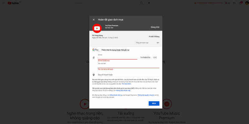 Cách đăng ký dịch vụ xem YouTube Premium ở Việt Nam để có giá hời, được miễn phí dùng thử - Ảnh 8. Cách đăng ký dịch vụ xem YouTube Premium ở Việt Nam để có giá hời, được miễn phí dùng thử - Ảnh 8.
