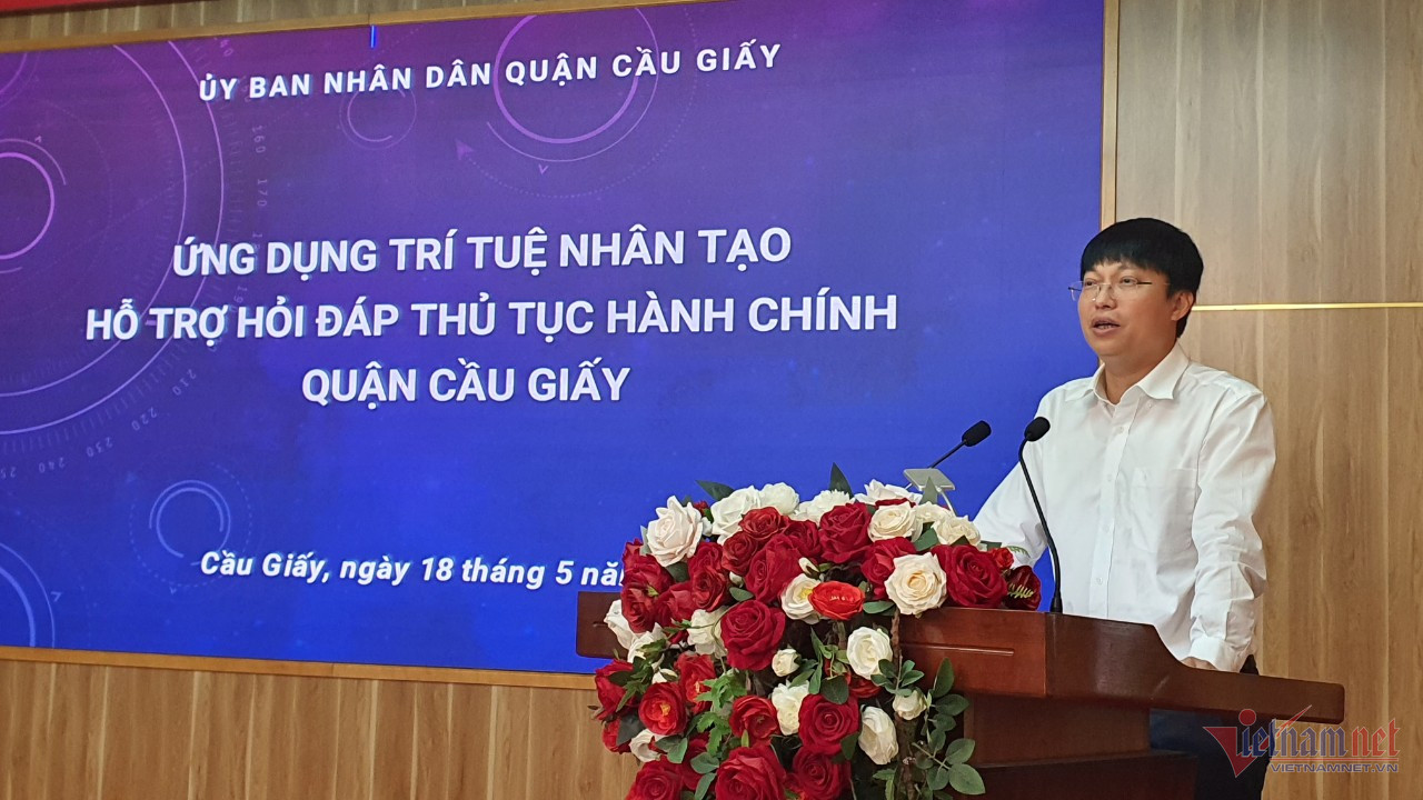 Ứng dụng trí tuệ nhân tạo trong hỏi đáp thủ tục hành chính ở quận Cầu Giấy