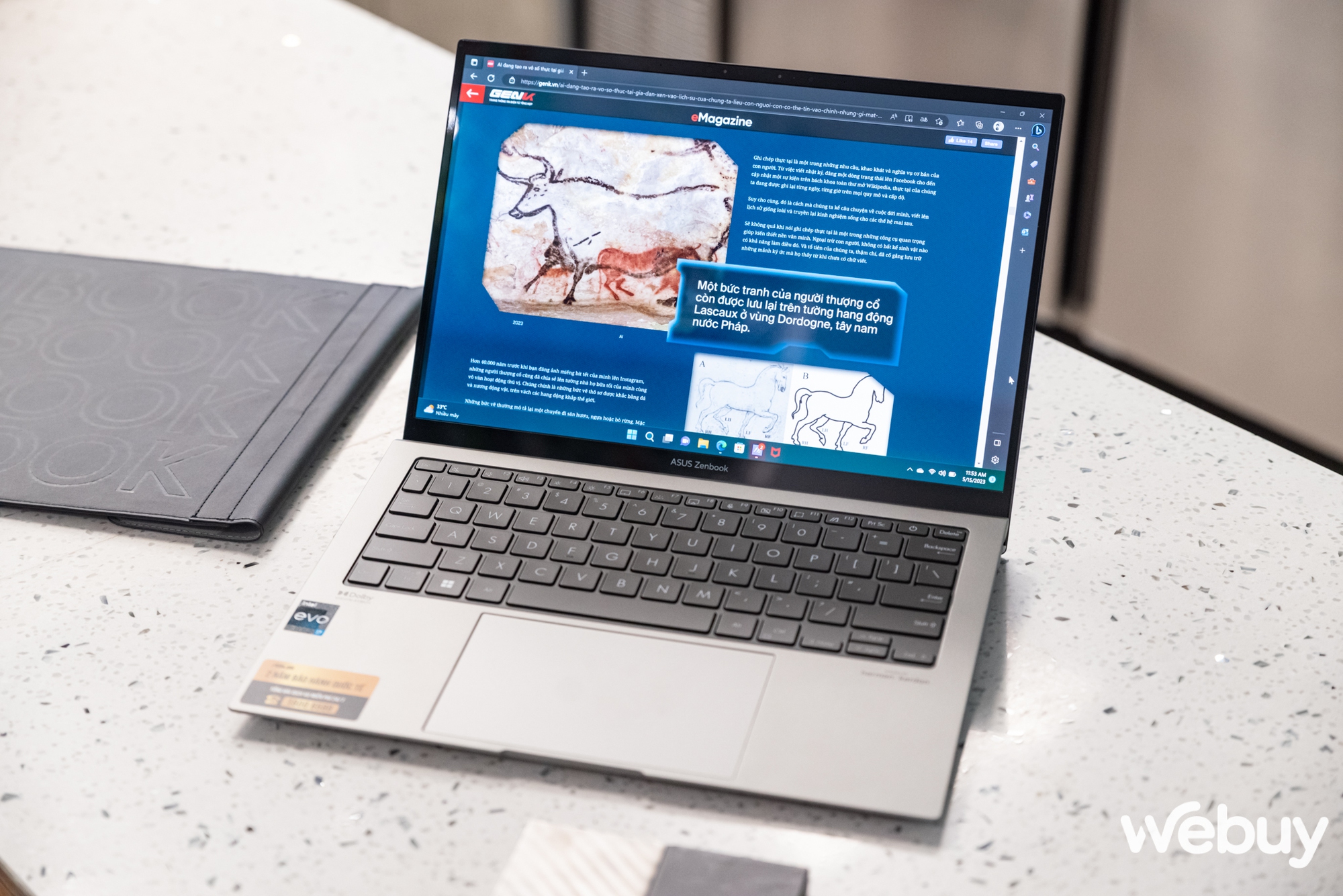 Cận cảnh ASUS Zenbook S 13 OLED 2023: Laptop Windows mỏng nhẹ hơn cả Macbook Air, giá từ 40 triệu - Ảnh 9. Cận cảnh ASUS Zenbook S 13 OLED 2023: Laptop Windows mỏng nhẹ hơn cả Macbook Air, giá từ 40 triệu - Ảnh 9.