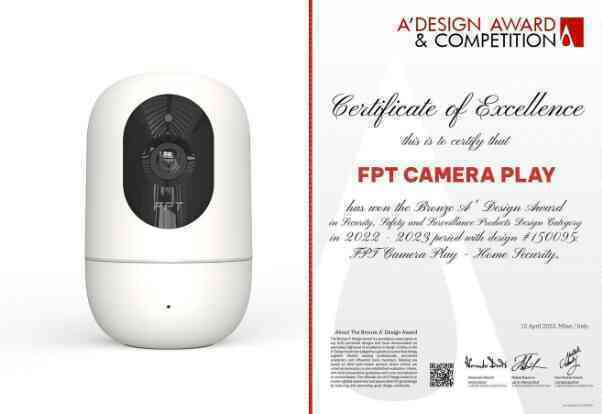 FPT Camera Play thắng giải A’Design - cuộc thi thiết kế hàng đầu thế giới