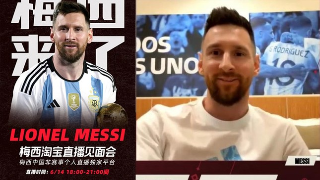 Messi sắp live stream bán hàng tại Trung Quốc
