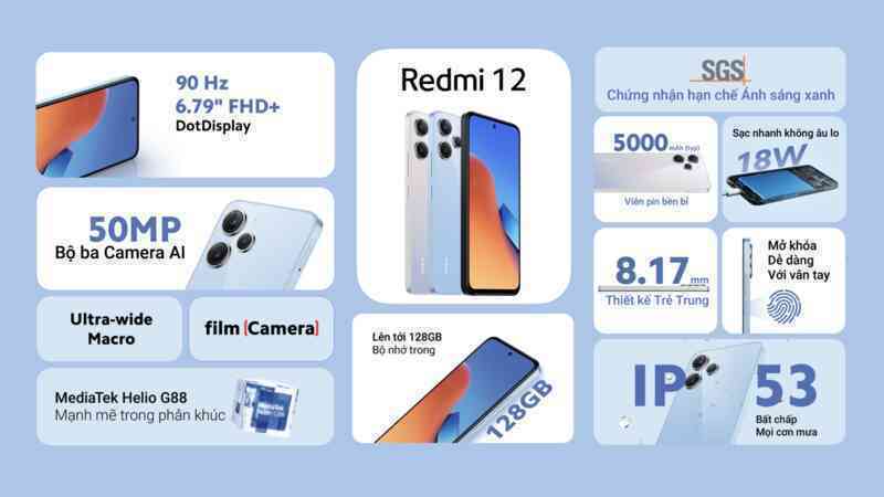 Ra mắt Redmi 12: Giá dưới 4 triệu nhưng có một tính năng vượt trội không đối thủ nào có - Ảnh 2. Ra mắt Redmi 12: Giá dưới 4 triệu nhưng có một tính năng vượt trội không đối thủ nào có - Ảnh 2.