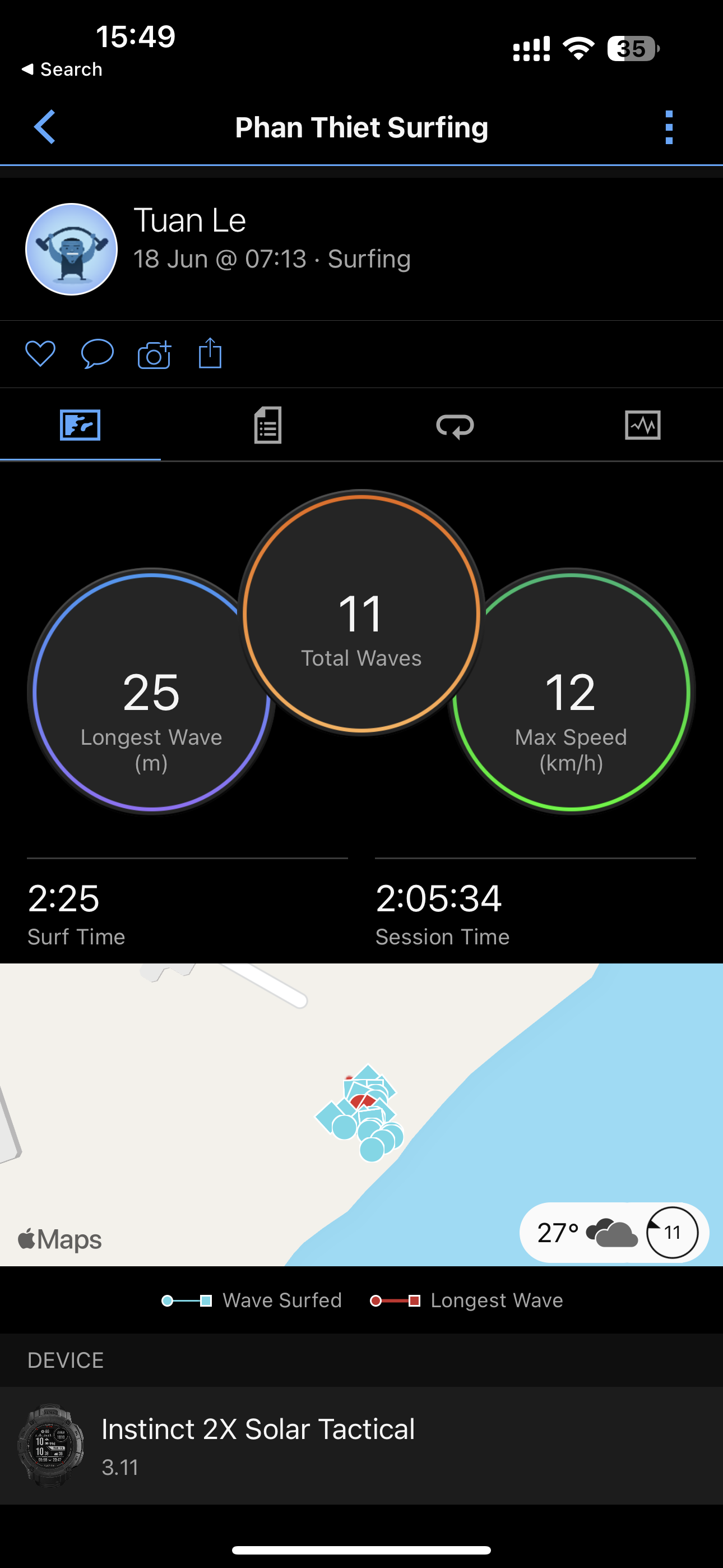 Garmin Instinct 2X Solar: Smartwatch siêu bền bỉ tích hợp đèn pin, sạc năng lượng mặt trời, giá từ 11,69 triệu đồng