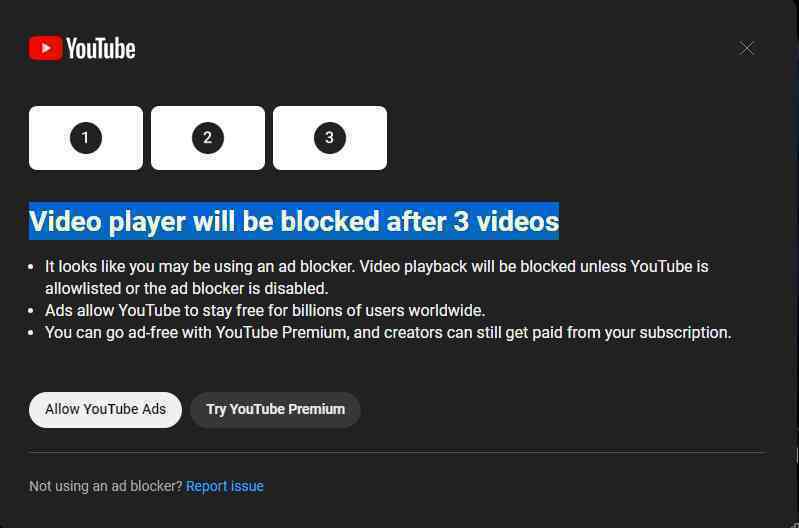 Youtube bắt đầu mạnh tay với người dùng trình chặn quảng cáo, sẽ cấm xem video nếu vẫn 'ngoan cố' sử dụng