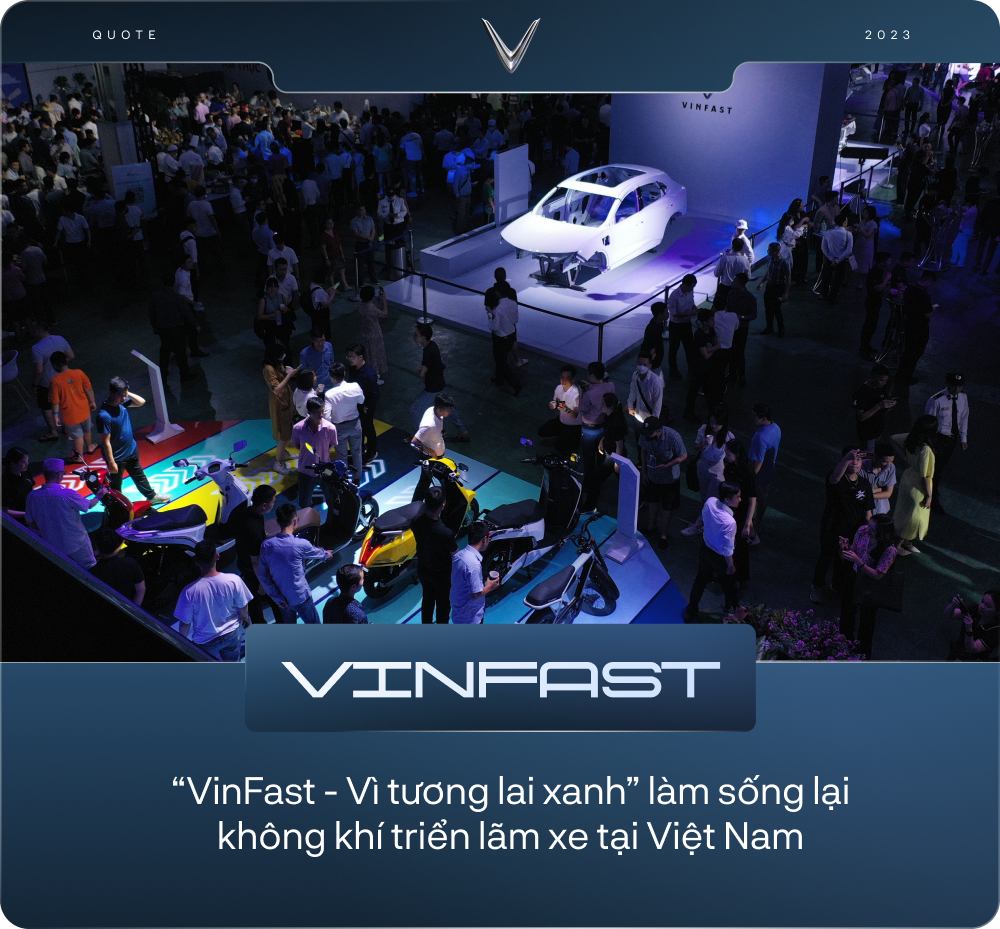 Không chỉ trưng bày xe, triển lãm VinFast còn tái hiện hành trình 6 năm tạo nên những điều không tưởng