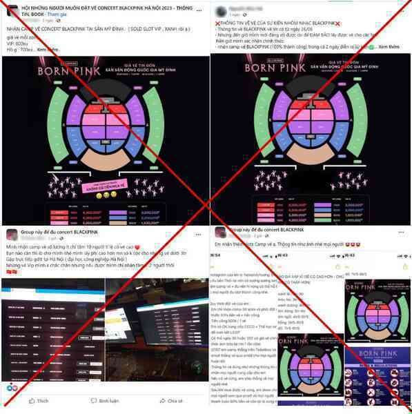 Cẩn trọng với các dịch vụ ăn theo concert BLACKPINK - Ảnh 2. Cẩn trọng với các dịch vụ ăn theo concert BLACKPINK - Ảnh 2.