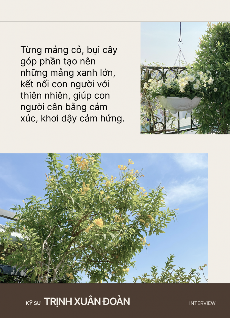 Kỹ sư thiết kế sân vườn Trịnh Xuân Đoàn: Từng mảng cỏ, bụi cây góp phần "xanh hóa" những tảng bê tông đô thị, giúp con người tìm về với thiên nhiên - Ảnh 6. Kỹ sư thiết kế sân vườn Trịnh Xuân Đoàn: Từng mảng cỏ, bụi cây góp phần "xanh hóa" những tảng bê tông đô thị, giúp con người tìm về với thiên nhiên - Ảnh 6.