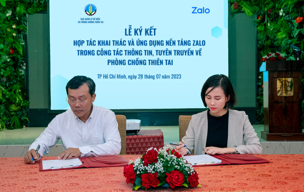 Ứng dụng mini trên Zalo về phòng chống thiên tai