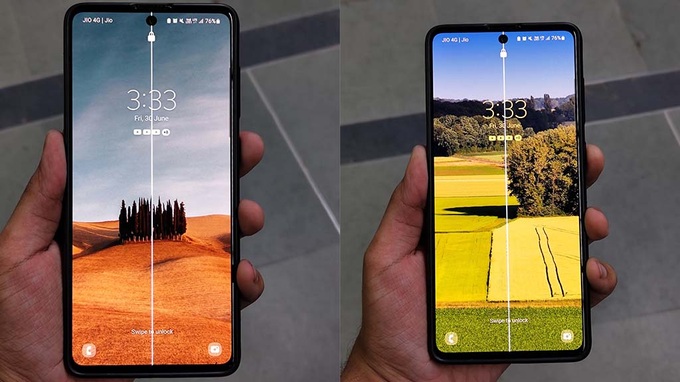 Smartphone Samsung Galaxy A71 bất ngờ gặp lỗi sọc màn hình
