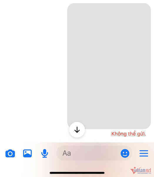 Messenger dính lỗi không gửi được hình ảnh