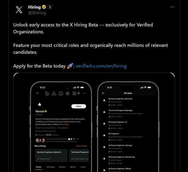 X (Twitter) chính thức cạnh tranh với LinkedIn: Ra mắt tính năng tuyển dụng độc đáo - Ảnh 2. X (Twitter) chính thức cạnh tranh với LinkedIn: Ra mắt tính năng tuyển dụng độc đáo - Ảnh 2.