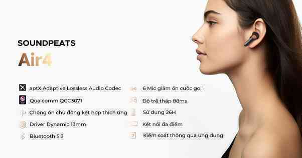 Soundpeats trình làng 2 phiên bản tai nghe Air4 và Air4 Lite cực kỳ ấn tượng