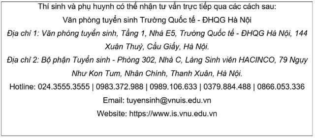 Trường Quốc tế ĐHQG Hà Nội xét tuyển 180 chỉ tiêu cho chương trình liên kết - Ảnh 4.