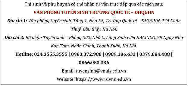 Trường Quốc tế - ĐHQGHN xét tuyển bổ sung năm 2023 - Ảnh 4.
