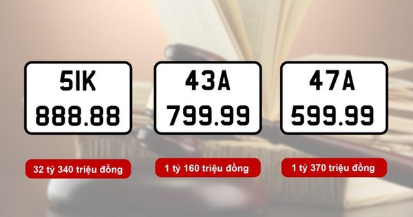 11 biển số ô tô được trả giá gần 80 tỷ đồng