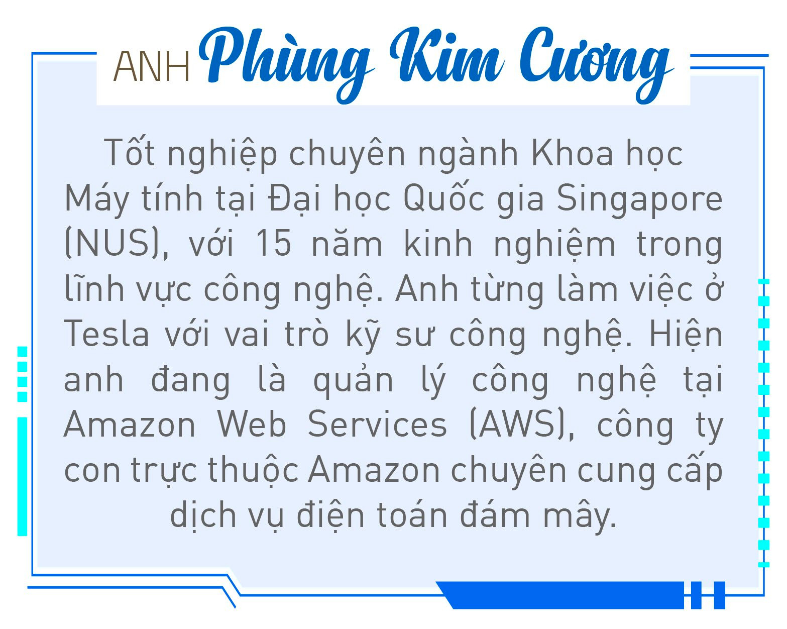 Chuyên gia công nghệ Việt làm cho Tesla, Amazon chỉ ra những yếu tố sẽ giúp NIC trở thành Silicon Valley của Việt Nam trong tương lai - Ảnh 2. Chuyên gia công nghệ Việt làm cho Tesla, Amazon chỉ ra những yếu tố sẽ giúp NIC trở thành Silicon Valley của Việt Nam trong tương lai - Ảnh 2.