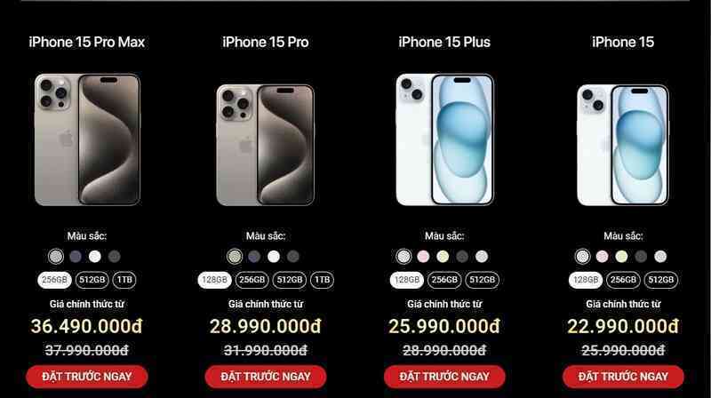 iPhone 15 series chính thức mở đặt trước, các hệ thống bán lẻ tại Việt Nam lại lao vào 'cuộc chiến giá rẻ' - Ảnh 4. iPhone 15 series chính thức mở đặt trước, các hệ thống bán lẻ tại Việt Nam lại lao vào 'cuộc chiến giá rẻ' - Ảnh 4.