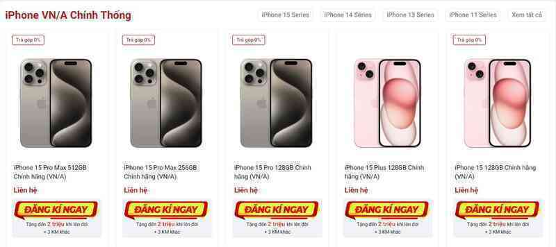 iPhone 15 series chính thức mở đặt trước, các hệ thống bán lẻ tại Việt Nam lại lao vào 'cuộc chiến giá rẻ' - Ảnh 9. iPhone 15 series chính thức mở đặt trước, các hệ thống bán lẻ tại Việt Nam lại lao vào 'cuộc chiến giá rẻ' - Ảnh 9.