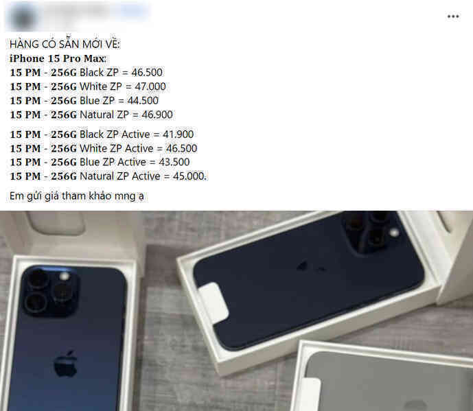 iPhone 15 xách tay... ế hàng vì giá cao